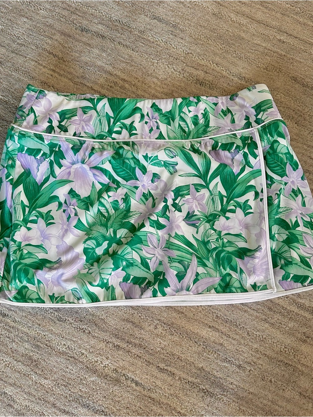 Tommy Bahama Active Skort Women Multicolor Tropical Floral Orchid Print